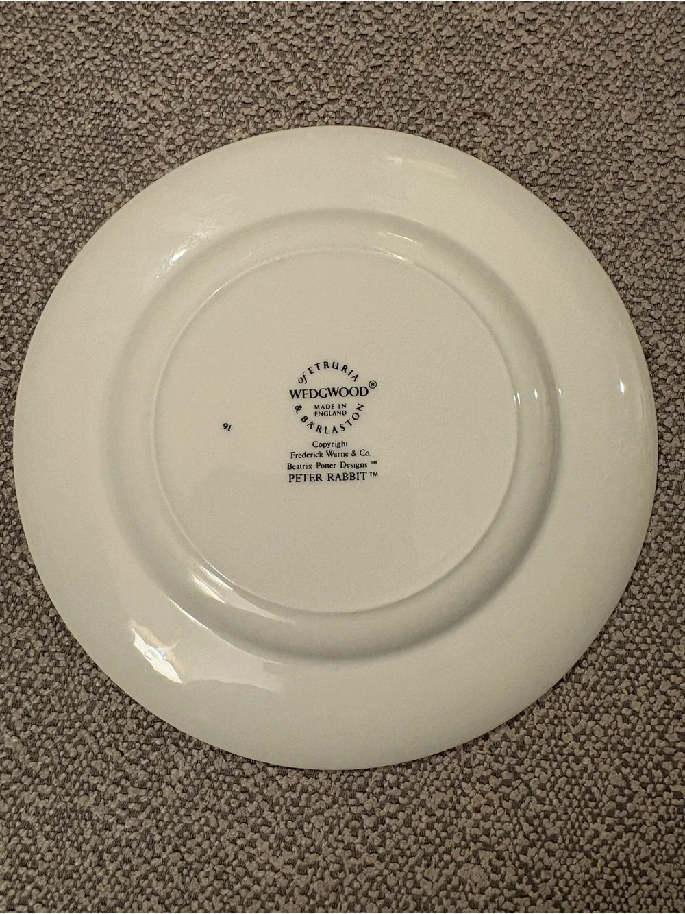Wedgwood Beatrix Potter Peter Rabbit Plate